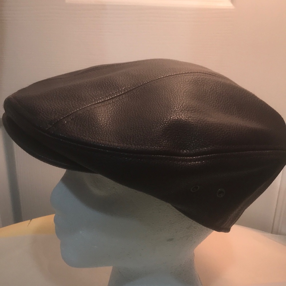 100per cent PU leather brown cap xl